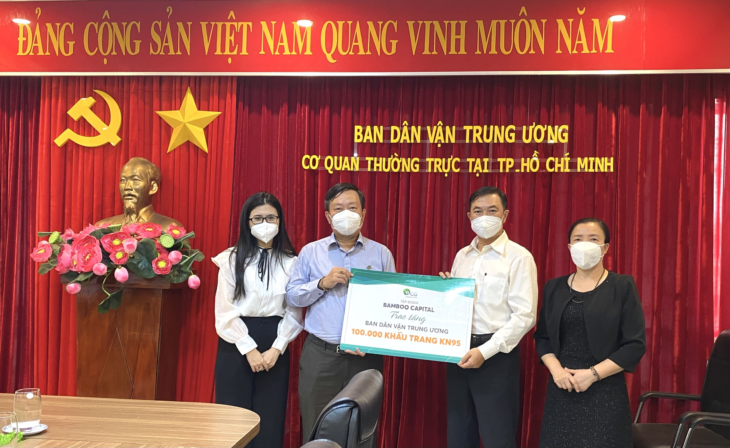 Bamboo Capital Group donated 100,000 N95 face masks
