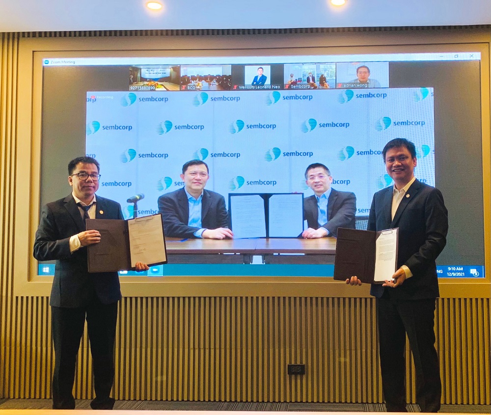 Sembcorp Industries và BCG Energy ký kết hợp đồng hợp tác phát triển các dự án năng lượng tái tạo lên đến 1,5GW tại Việt Nam