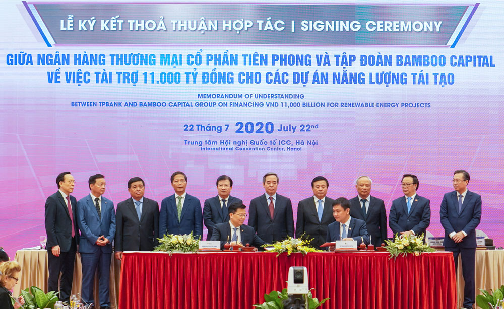 Signing ceremony of the cooperation agreement between TPBank and Bamboo Capital Group