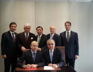 Lễ ký kết hợp tác toàn diện giữa Bamboo Capital Group (BCG), Đức Long Gia Lai Group (DLG) và Ngân Hàng Đầu Tư Olympic Capital Group tại New York – Hoa Kỳ