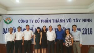 Thành Vũ Tây Ninh tổ chức Đại hội đồng cổ đông bất thường 2016 – BCG tham gia vào Hội đồng quản trị